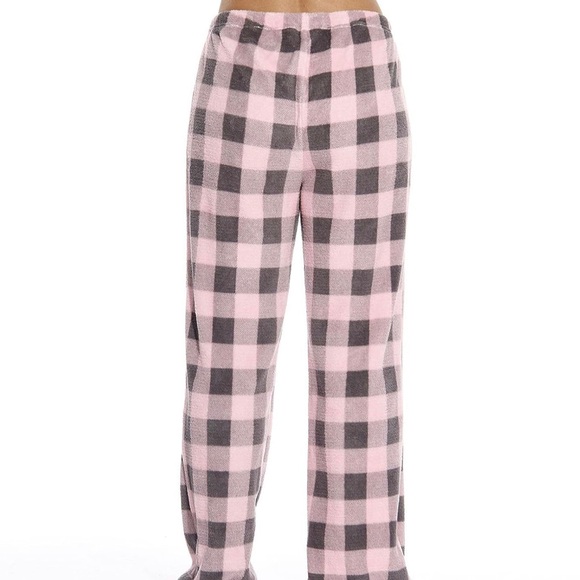 Cuddl Duds plaid pyjama pants sz L (pink/grey) - Picture 1 of 8